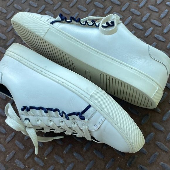 Tory Burch Women Sneaker White Leather Upper Lace Up Sport Shoes Size 9M - Picture 8 of 12